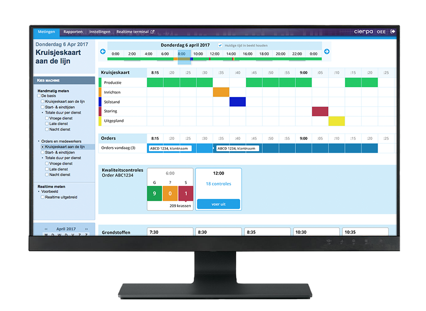 OEE software desktop